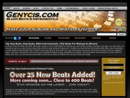 Design your own website for selling hip hop beats